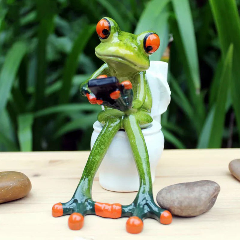 Skanto | Festival Frog Resin Crafts Frog Pastoral Ornament