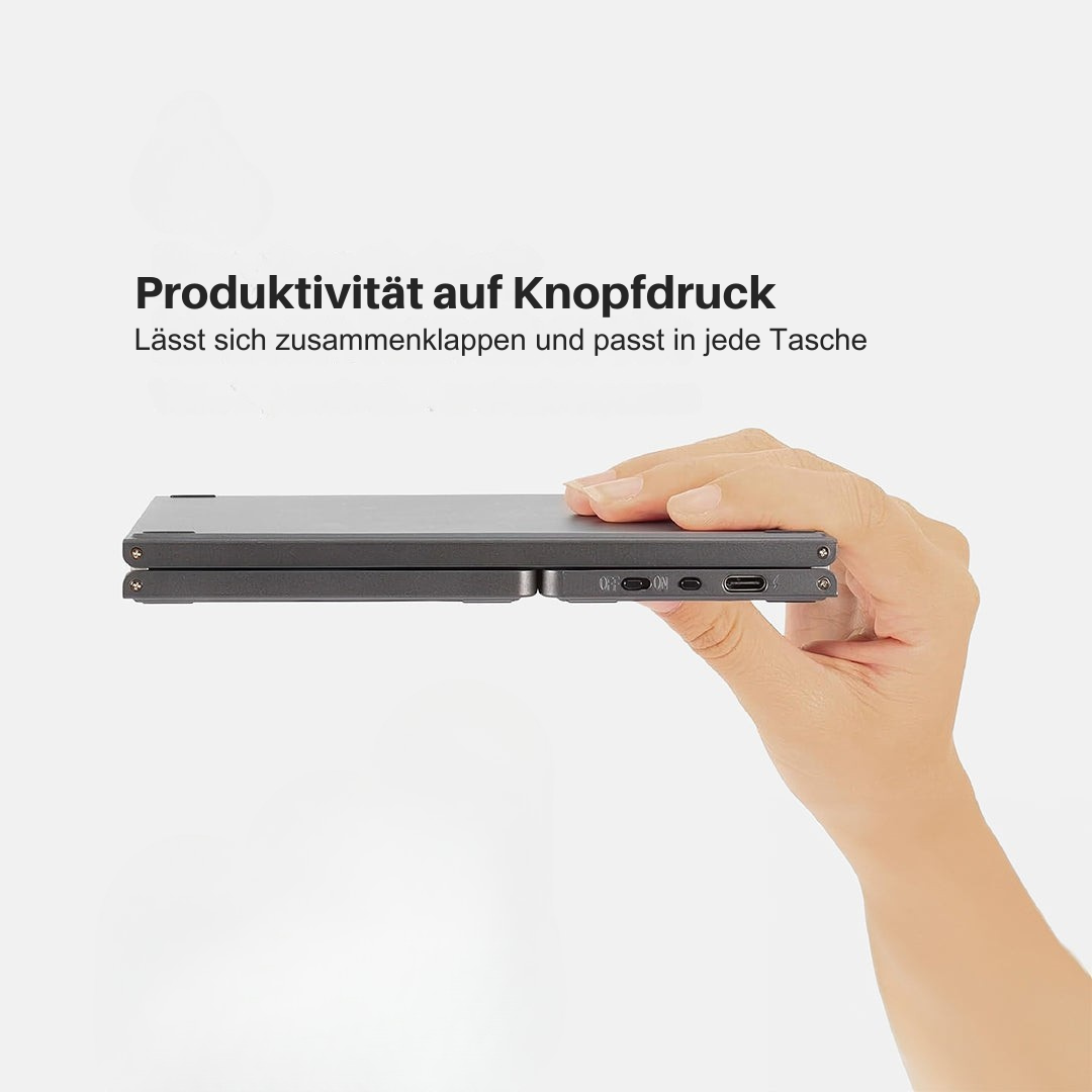 Skanto | Sammenleggbart Bluetooth-tastatur | Innebygd Berøringsplate | Svart