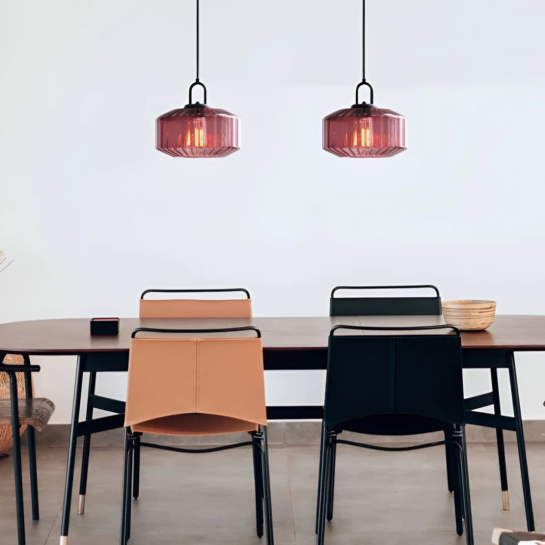 Skanto | Retro Farget Glass Pendellampe