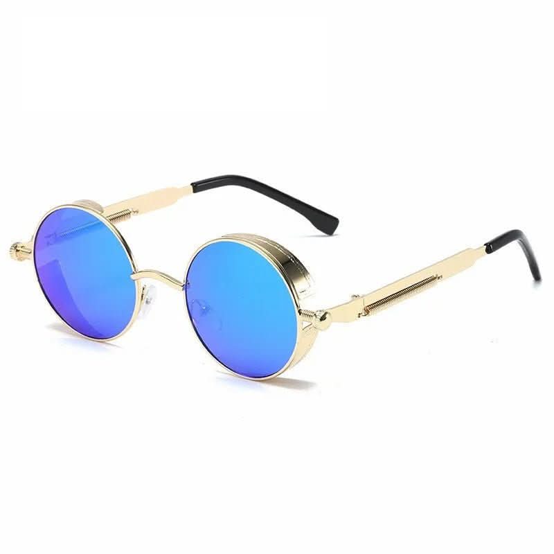 Runde Vintage-Sonnenbrille med UV400-Schutz og Retro-Design