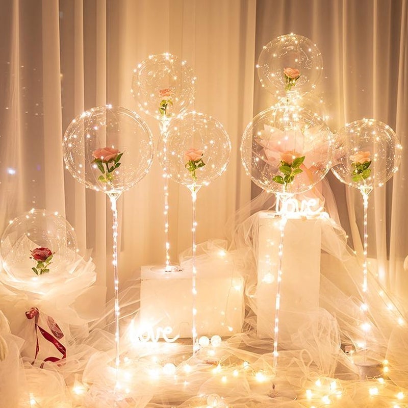 Skanto | LED Belyst Ballongbukett