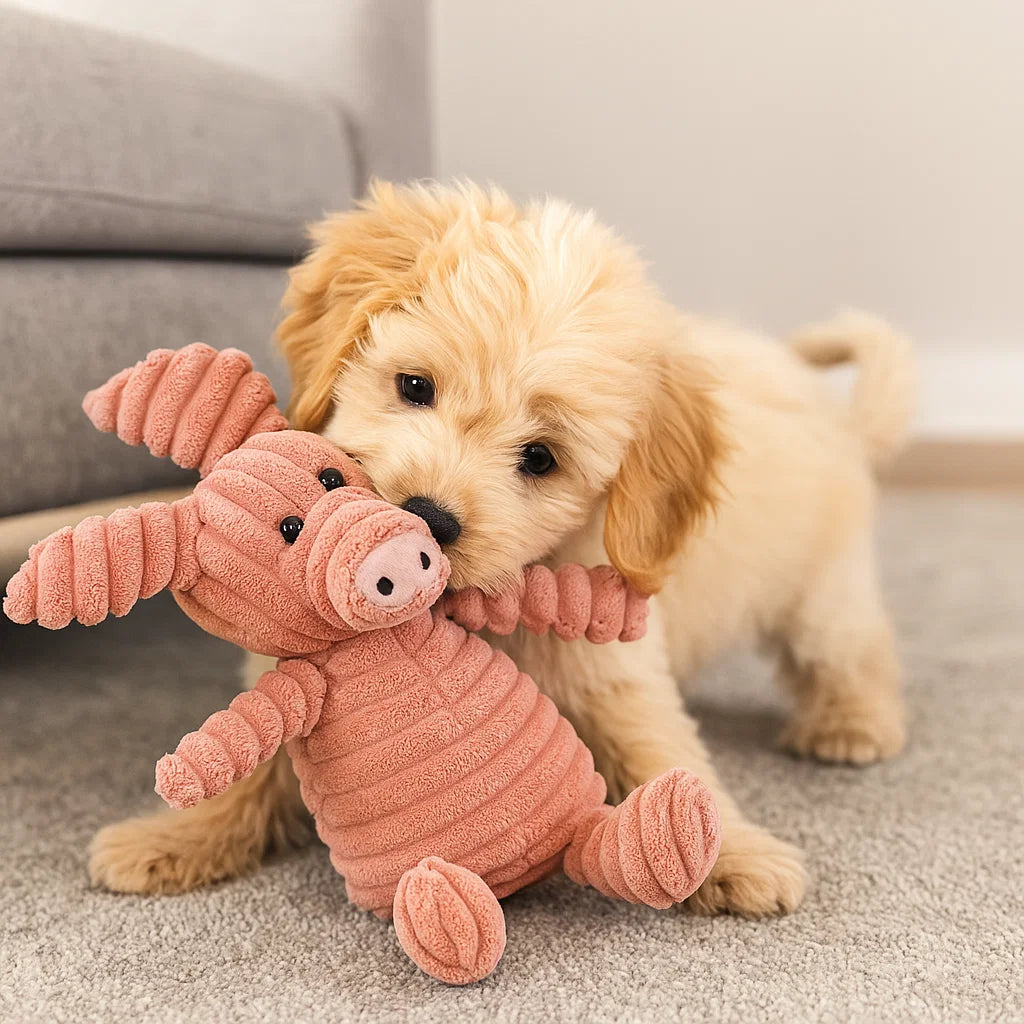 Skanto | Hundelek Plush Squeaky Chew Dyr