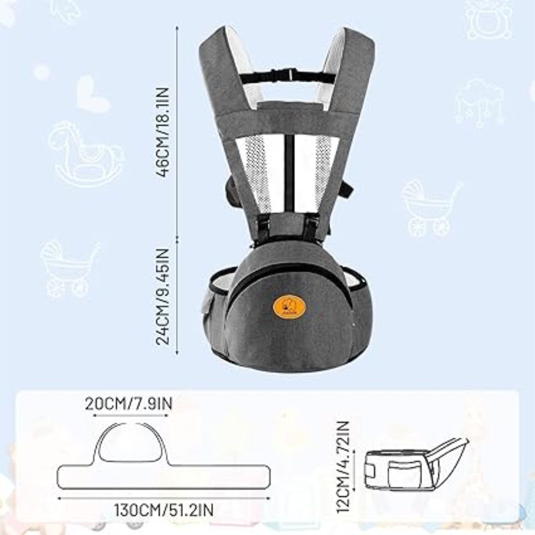 Norvo | Ergonomisk Bæresele Ryggsekk – Bærepose for Babyer og Småbarn