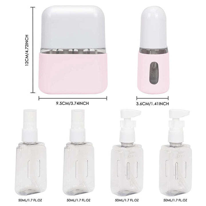 Shampoo Dispenser Bærbar Reisesett med Flaske | Skanto