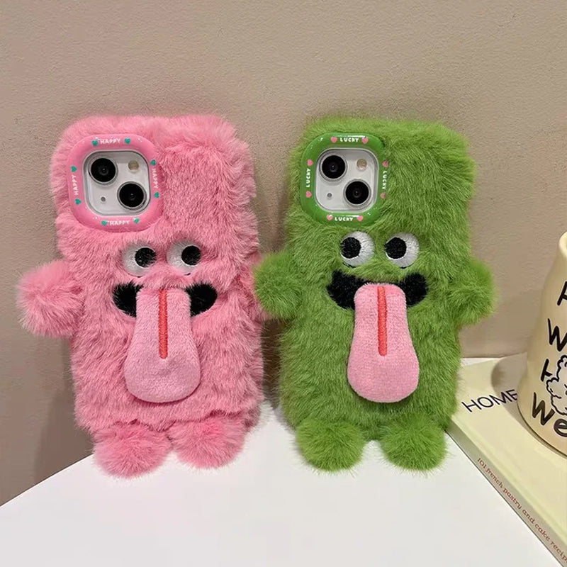 Skanto | Morsom tungsten ut plush telefonholder for iPhone