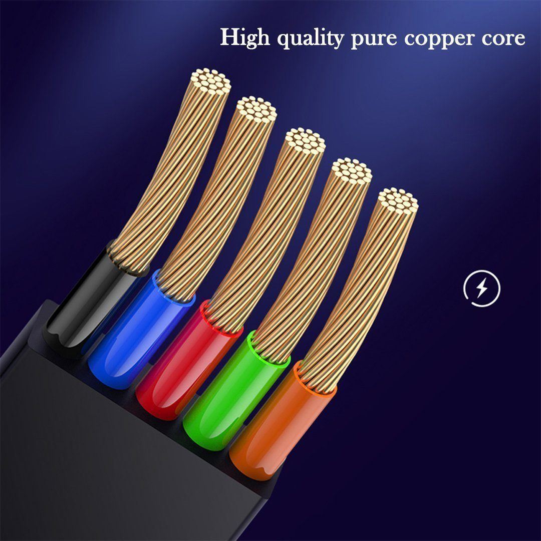Skanto | 3-1 Uttrekkbar ladekabel for IOS, Micro og Type-c