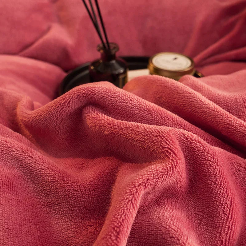 Skanto | Luksus Fløyel Fleece Dynecover Sett - PlushHaven