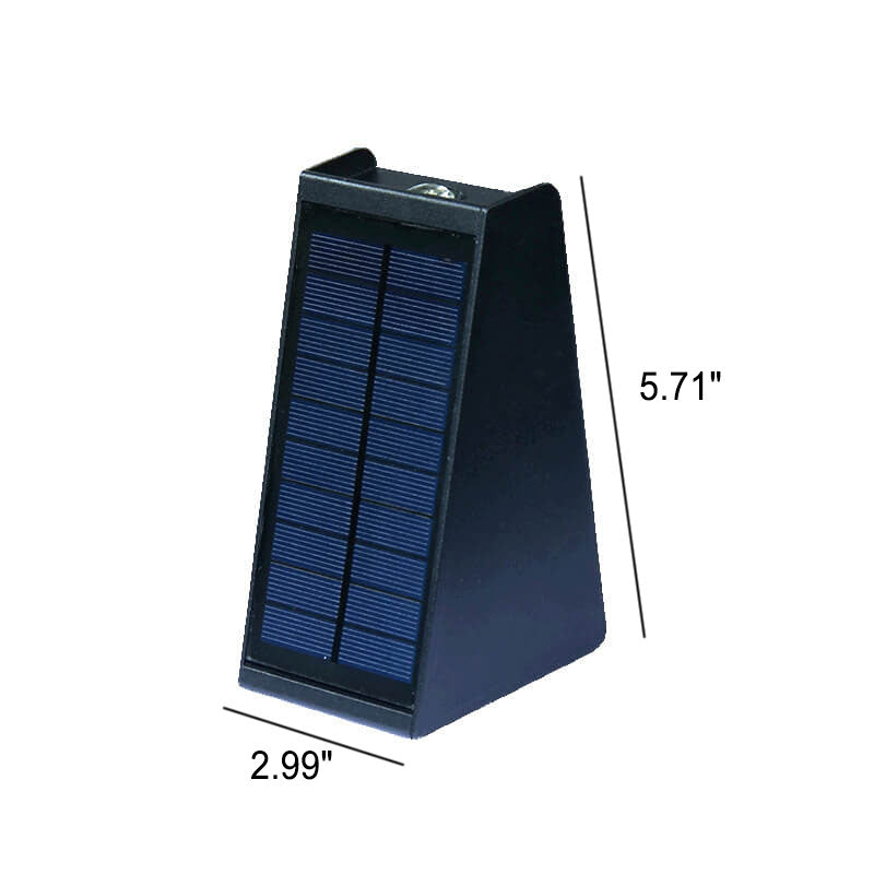 Solar Simple Trapezoid Utendørs Vanntett LED Vegglampe | Skanto