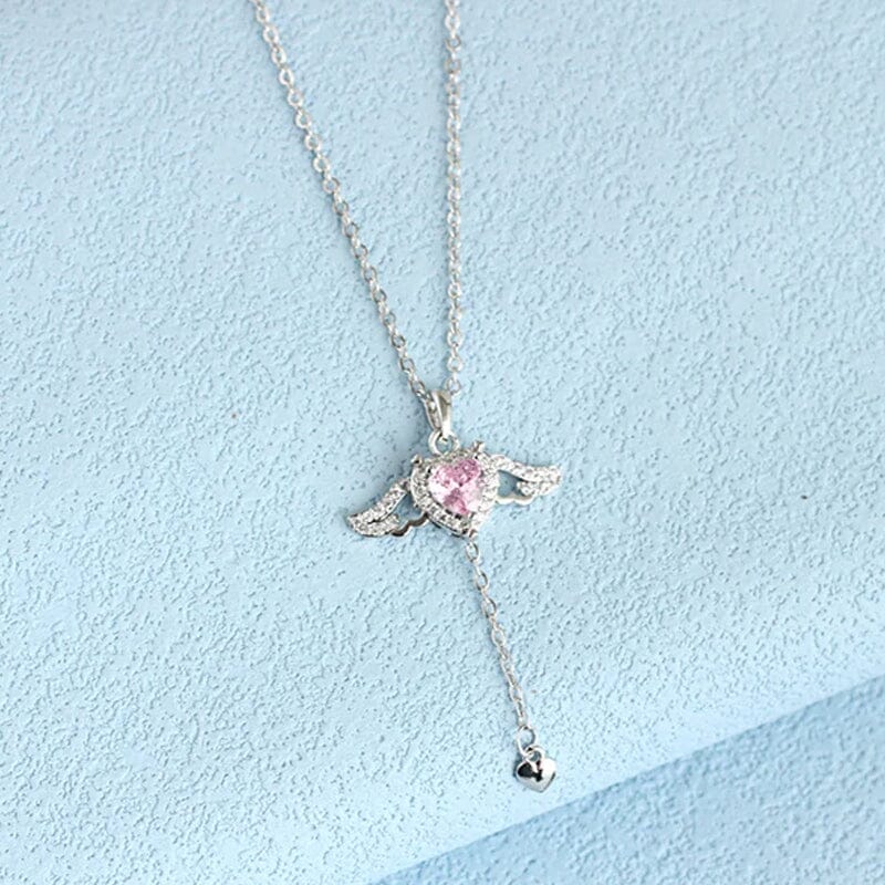 Skanto | Pink Angel Wings Necklace