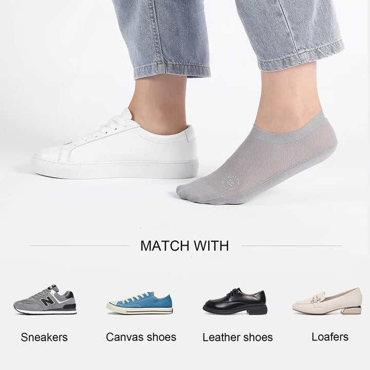 Skanto | Ultra-tynne fôr non-slip usynlige sokker