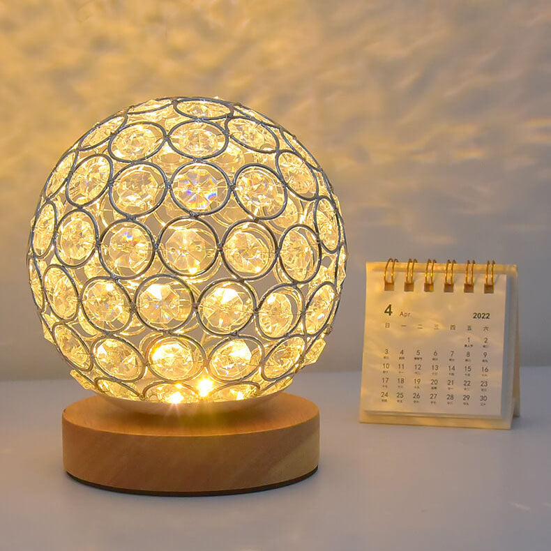 Skanto | Modern Minimalist Rund USB oppladbar LED bordlampe