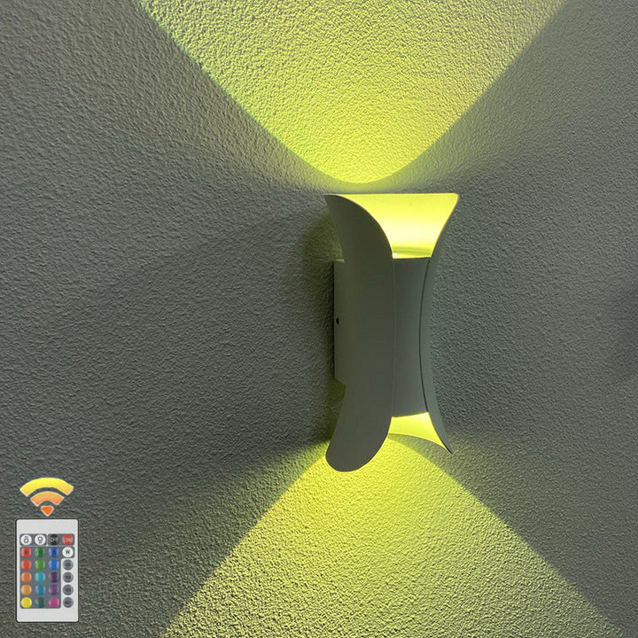 Moderne minimalistisk vanntett rektangulær aluminiums LED vegglampe for utendørs terrasse | Skanto