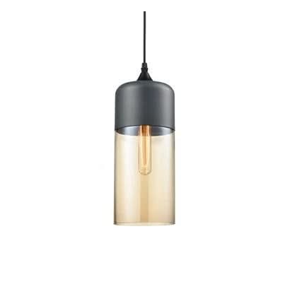 Håndgeblasene Pendelleuchte fra Glas og Holz, Verstellbar