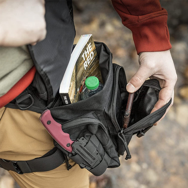 Skanto | Nylon Vanntett Menn Taktisk Livbånd Leg Travel Belt Bag