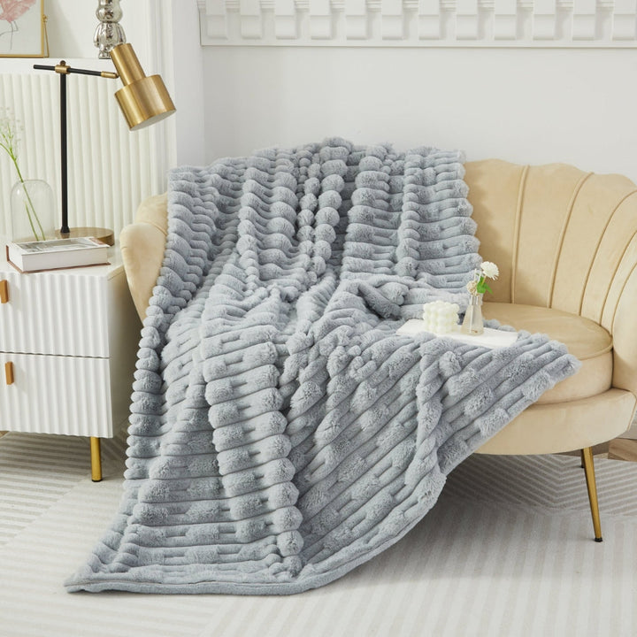 Skanto | Plush myk falsk kanin teppe