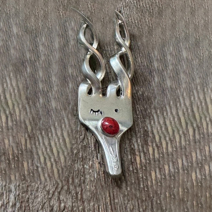 Morsom Gaffel Reinsdyr Ornament | Skanto