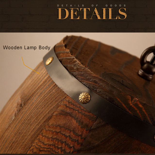 Skanto | BarrelGlow Vintage Pendellampe | Trevinfat Design | 1-pære | Rustikk Belysning