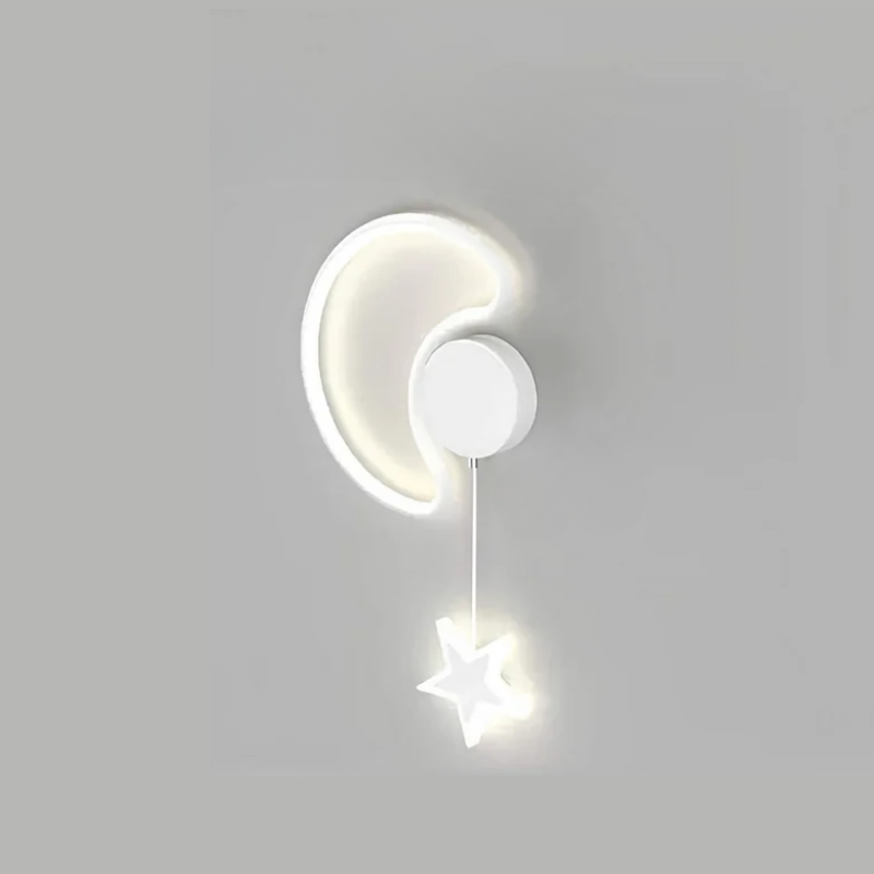 Skanto | DreamLight | Magisk Vegglampe med Skyer, Stjerner og Måne