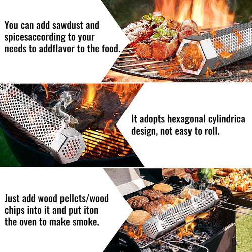 Skanto | 12' Pellet smoker pipe for any grill or smoker
