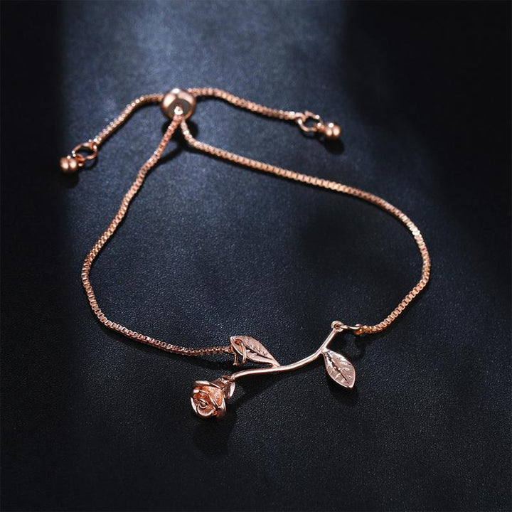 Skanto | Rose Blomst Charm Armbånd