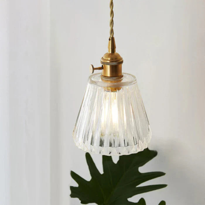 OpulentGlow Pendel – Elegant Glass Henge Lamp Skanto