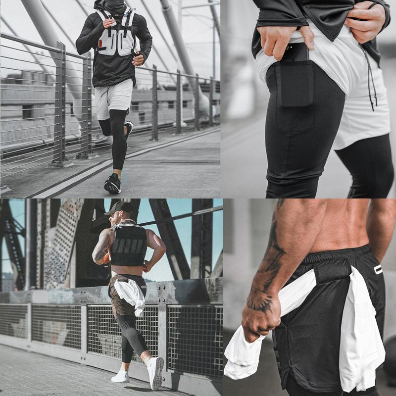 Skanto | Herre trening shorts med leggings