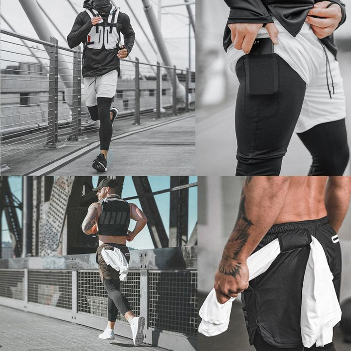 Skanto | Herre trening shorts med leggings