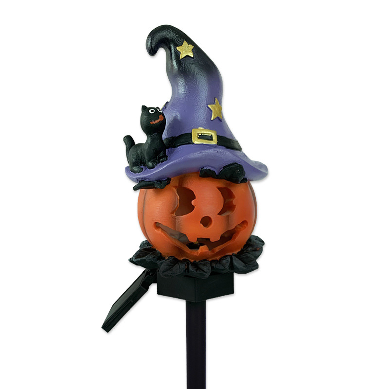 Skanto | Halloween Sollys – Dekorative LED Hage-lys med Gresskar og Heks-designs