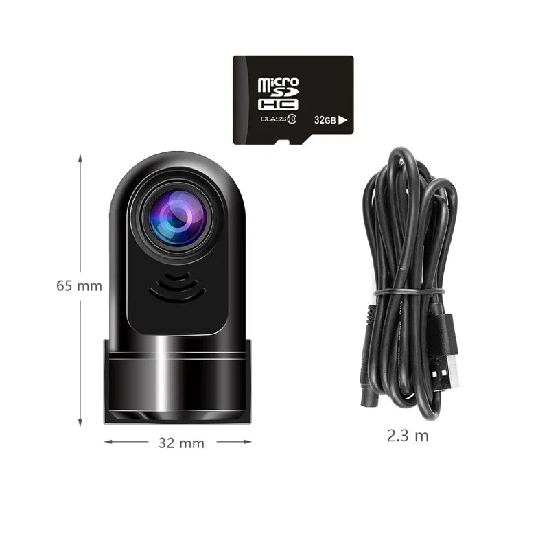 Skanto | 1080P HD Mini ADAS Dashcam med 360° roterende funksjon