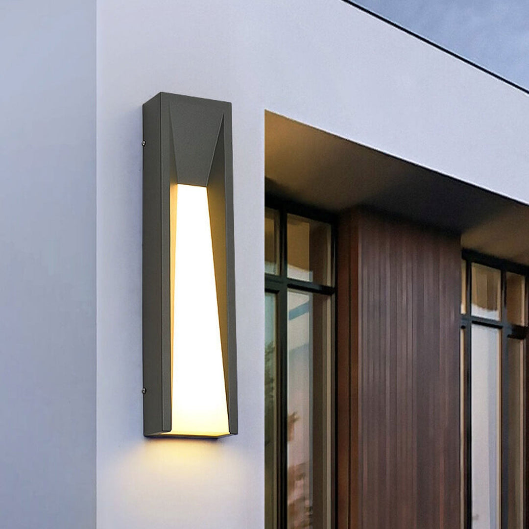 Vanntett Enkel Strip Design LED Utendørs Vegglampe | Skanto