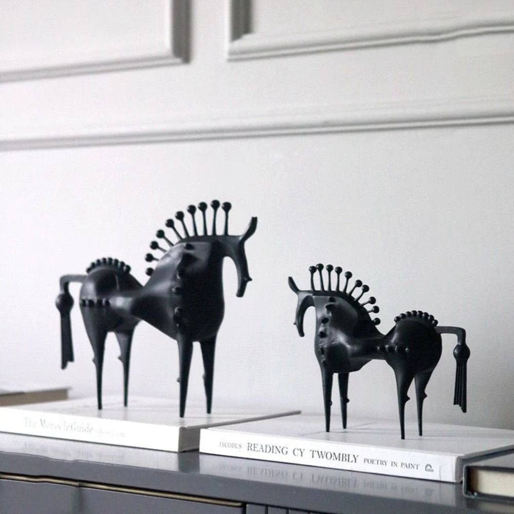 Skanto | Black Stallion Metall Skulptur