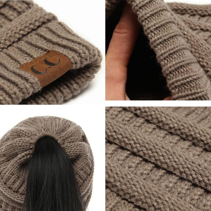 Knit hestehale lue | Skanto