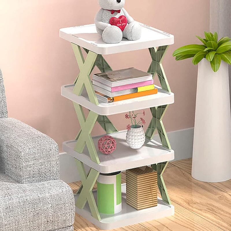 Foldbar Multi-Lags Skoholder, Skoplassering Hylle Organiser | Skanto