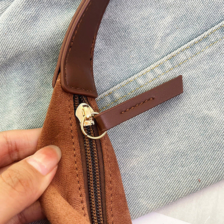 Skanto | Suede budveske med stor kapasitet
