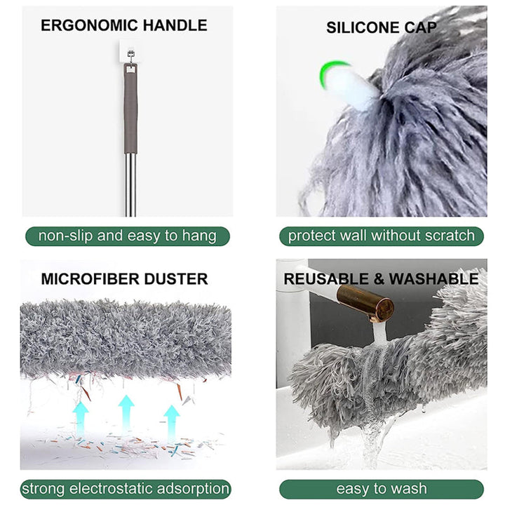 Utvidbar Vaskbar Bøyd Mikrofiber Duster | Skanto