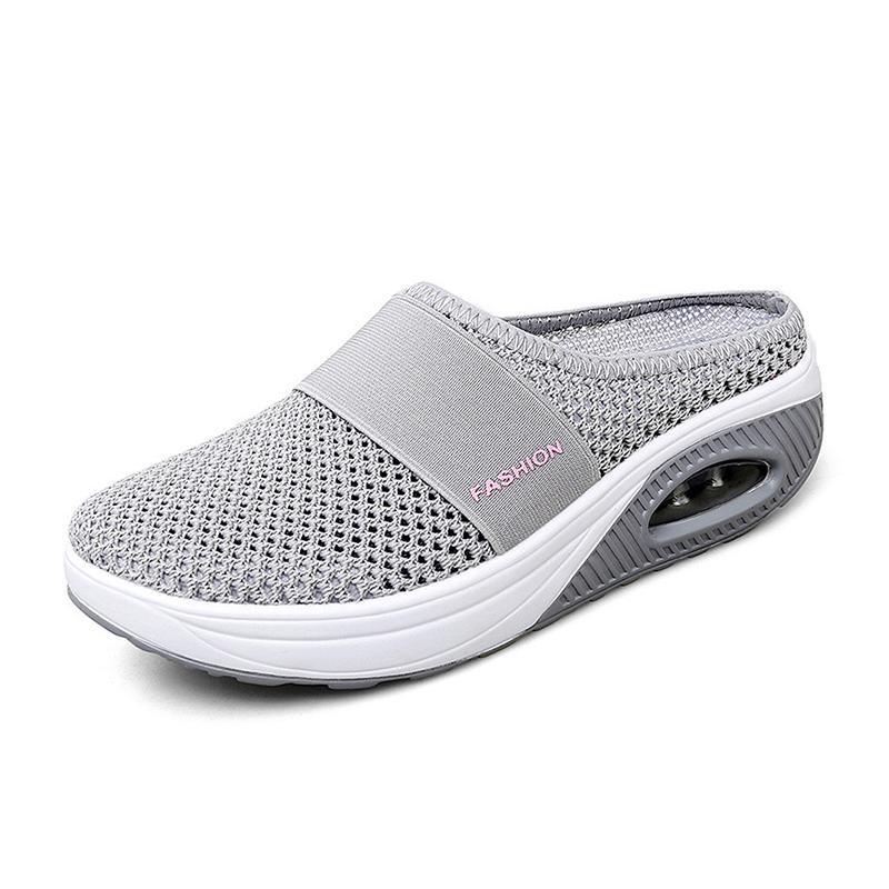 Skanto | Flate Slingback Sandaler Laget av Mesh