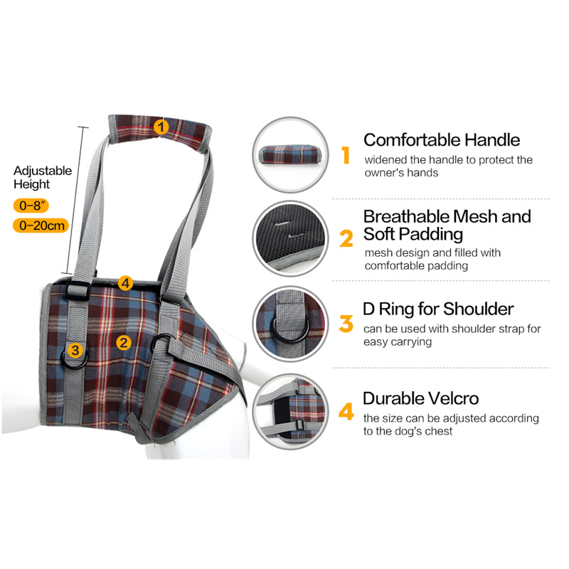 Skanto | Dog Lift Harness with Handle, Pet Recovery Sling