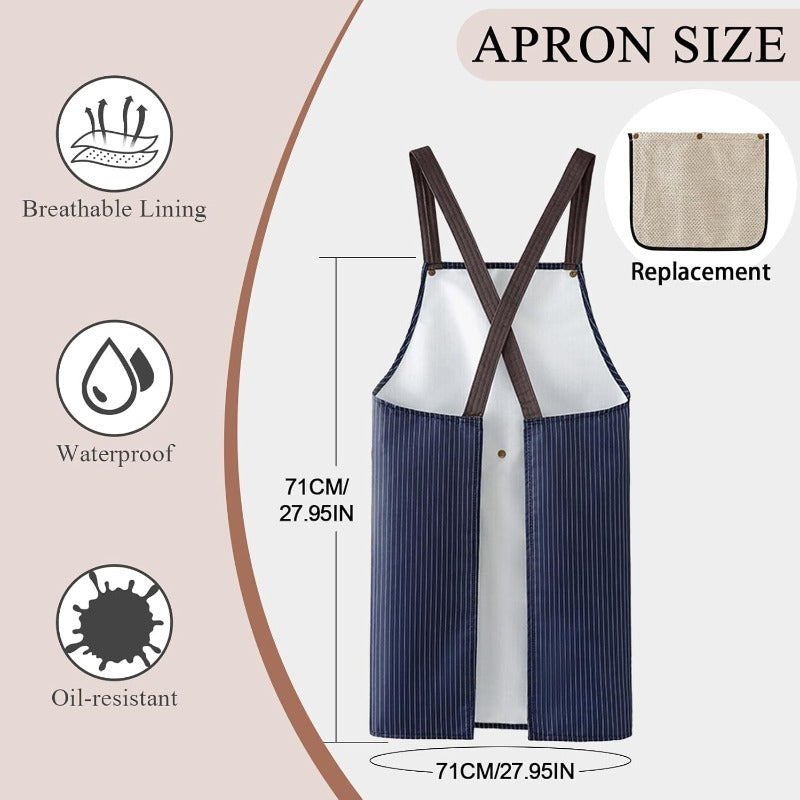 Cross Back Work Apron Skanto