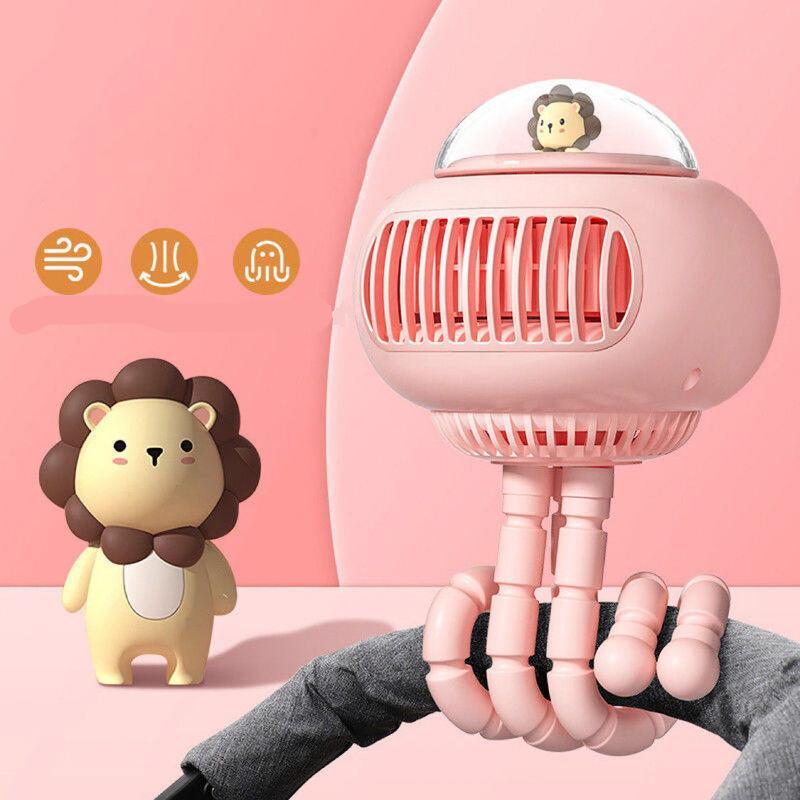 Lovelyst Cartoon Portable Safe Stroller Fan | Skanto