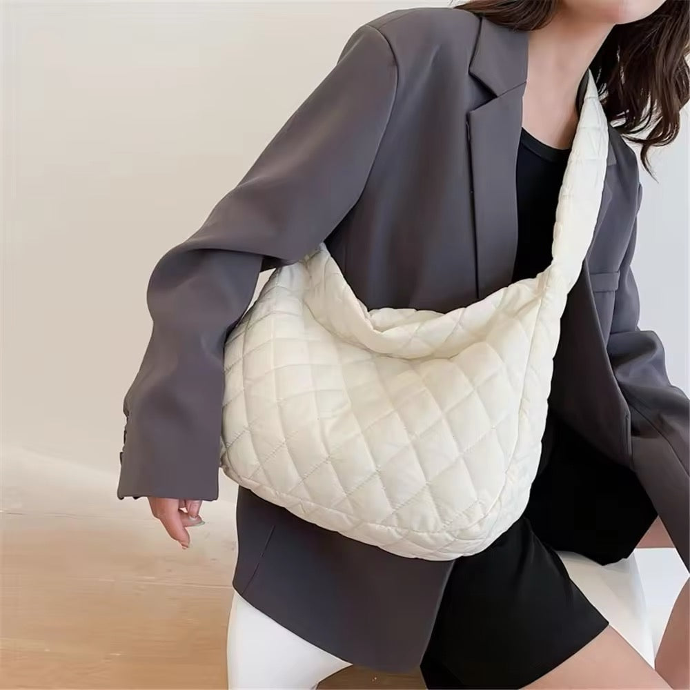 Skanto | Polstret Ballett Extra Large Puffer Tote Crossbody Polstret Skulderveske