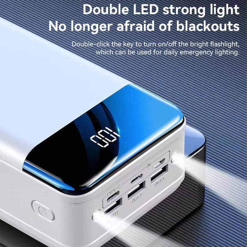 50,000mAh Powerbank med Hurtigladefunksjon | Skanto