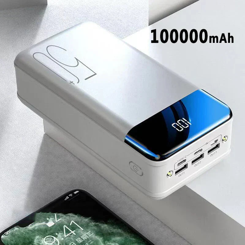 50,000mAh Powerbank med Hurtigladefunksjon | Skanto