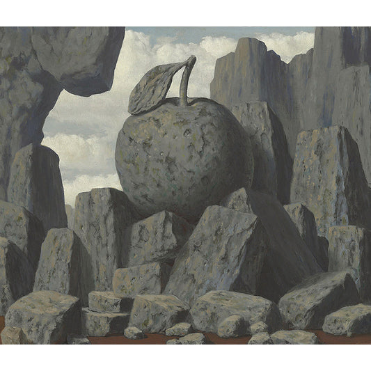 Norvo | Grå Steiner Fjellmalerier Magritte Kunst Surrealisme Vanntett Veggdeksel For Soverommet