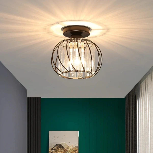 Skanto | Pendellampe svart glass kule taklampe