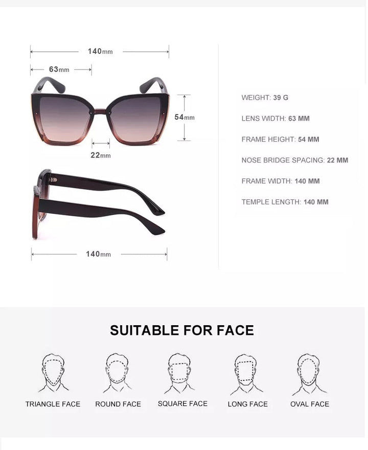 Billie Retro Sunglasses | Square & Trendy | Skanto