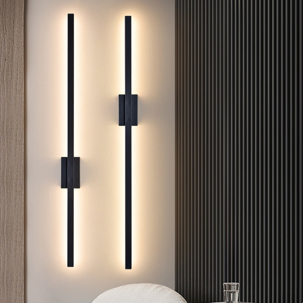 Skanto | Industriell Minimalistisk Lang LED Jern Vegglamper for Moderne Stueinnredning og Stilfull Belysning