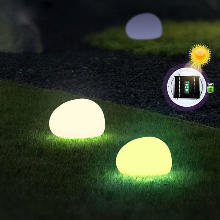 Solar vanntett PE sfærisk LED utendørs dekorativ plenlampe | Skanto