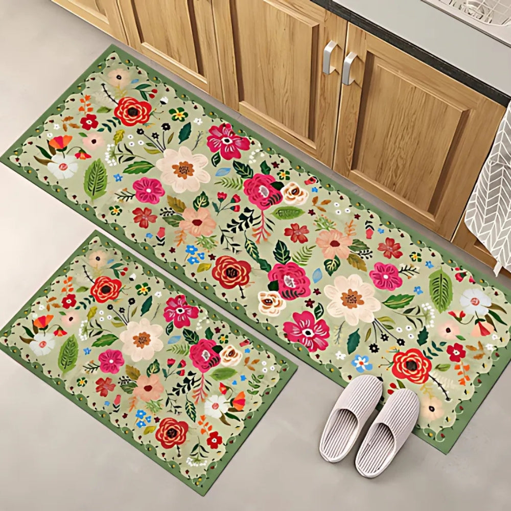 Skanto | Meadow Boho Floral Kjøkkenteppesett