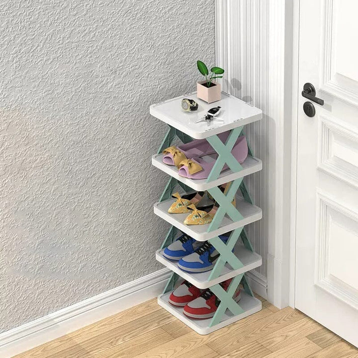 Foldbar Multi-Lags Skoholder, Skoplassering Hylle Organiser | Skanto