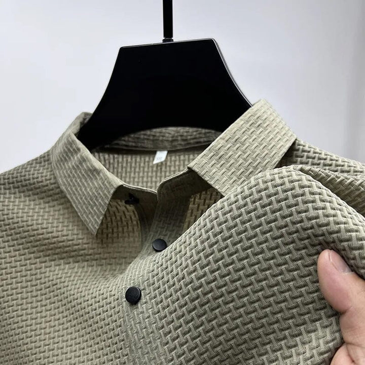 Mesh Ice Silk Korte Ermel T-skjorte | Skanto